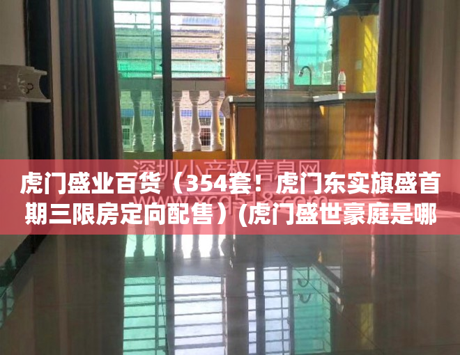 虎门盛业百货（354套！虎门东实旗盛首期三限房定向配售）(虎门盛世豪庭是哪一年建的)