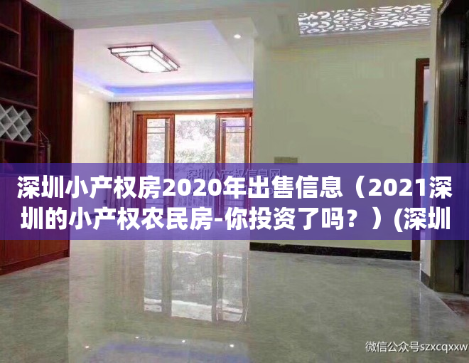 深圳小产权房2020年出售信息（2021深圳的小产权农民房-你投资了吗？）(深圳农民小产权房有保障吗)